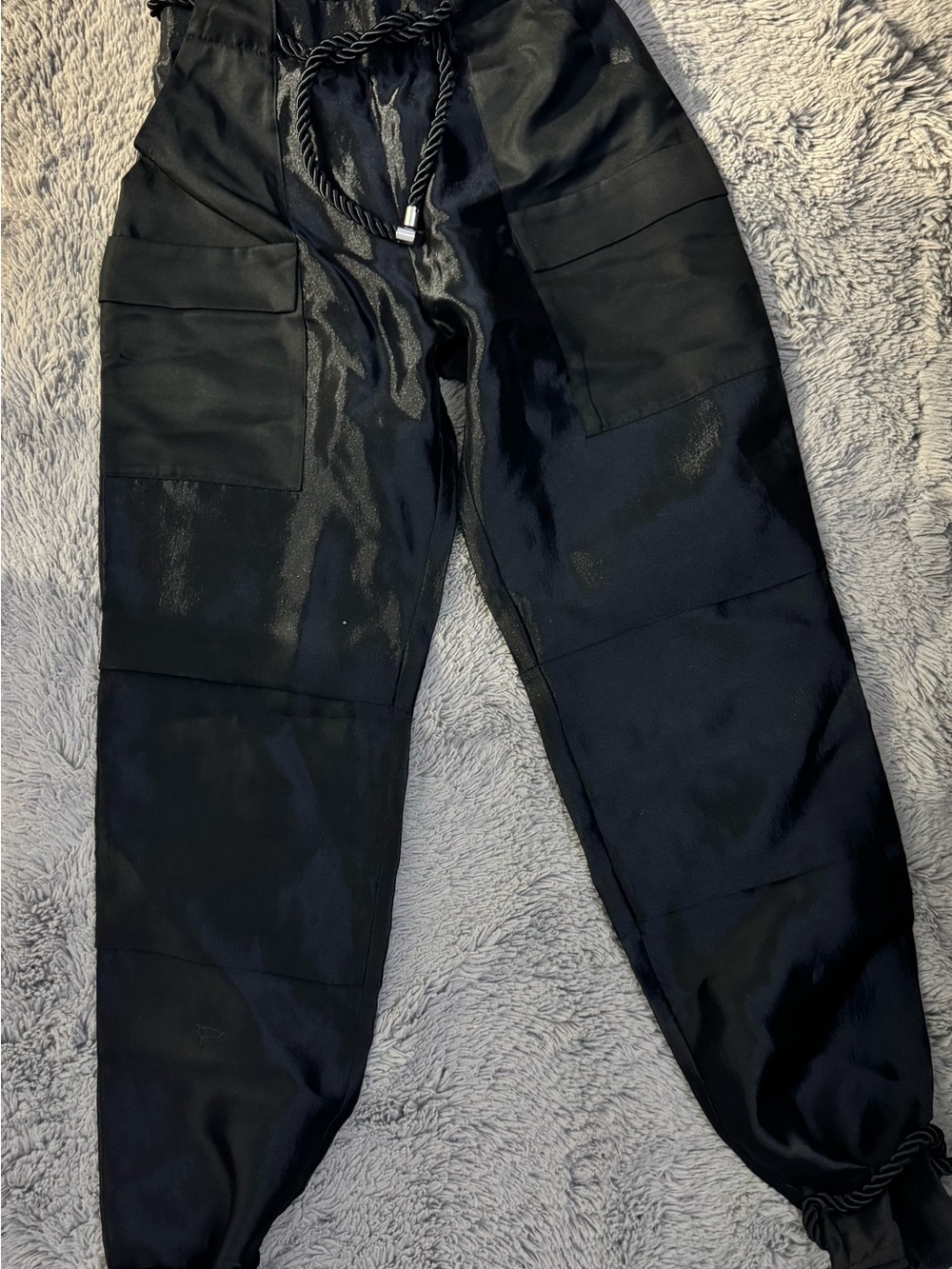 Manière De Voir Organza Mesh Cargo Pants - Picture 2 of 4